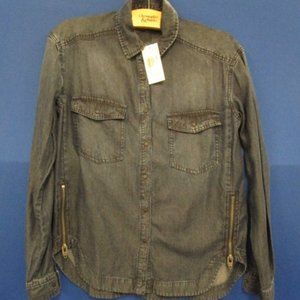 Buffalo David Bitton Denim Snap Up Shirt Sz XS